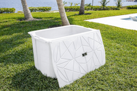 Frozin Cold Plunge Tub - White Granite