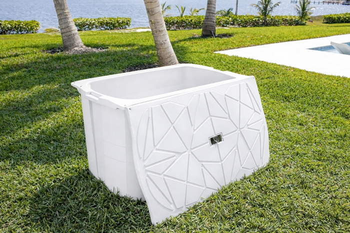 Frozin Cold Plunge Tub - White Granite