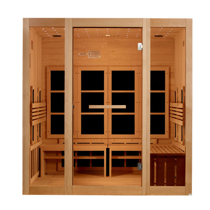 Golden Designs GDI-6880-03 FS 8 Person Full Spectrum Sauna front view