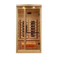 Golden Designs Reserve Edition 1 Person Full Spectrum Sauna with Himalayan Salt Bar - image 2