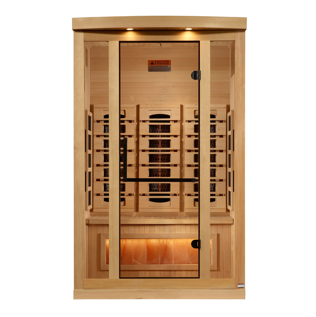 Golden Designs Reserve Edition 2 Person Full Spectrum Sauna with Himalayan Salt Bar - image 2