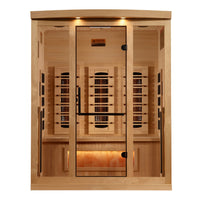 Golden Designs Reserve Edition 3 Person Full Spectrum Sauna with Himalayan Salt Bar - image 2