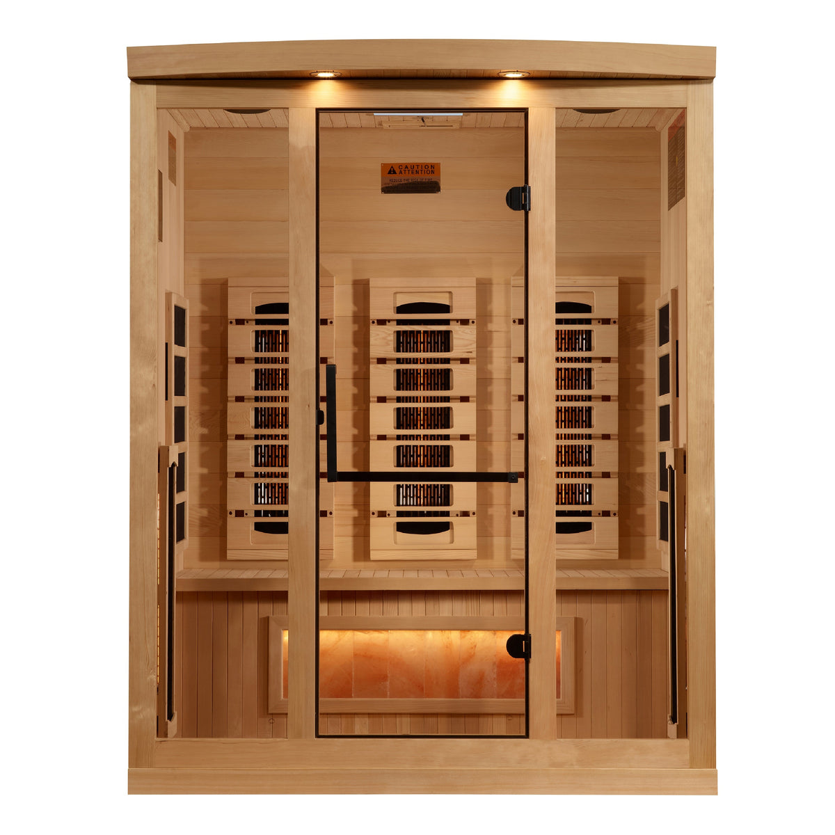Golden Designs Reserve Edition 3 Person Full Spectrum Sauna with Himalayan Salt Bar - image 2