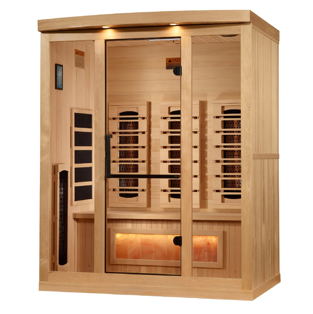 Golden Designs Reserve Edition 3 Person Full Spectrum Sauna with Himalayan Salt Bar - image 3