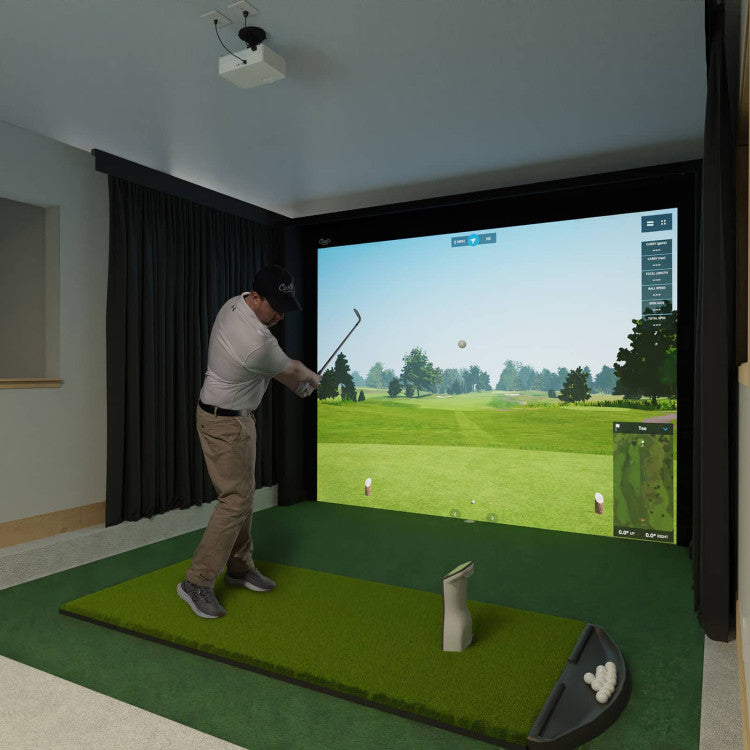 Home golf sim lifestyle shot