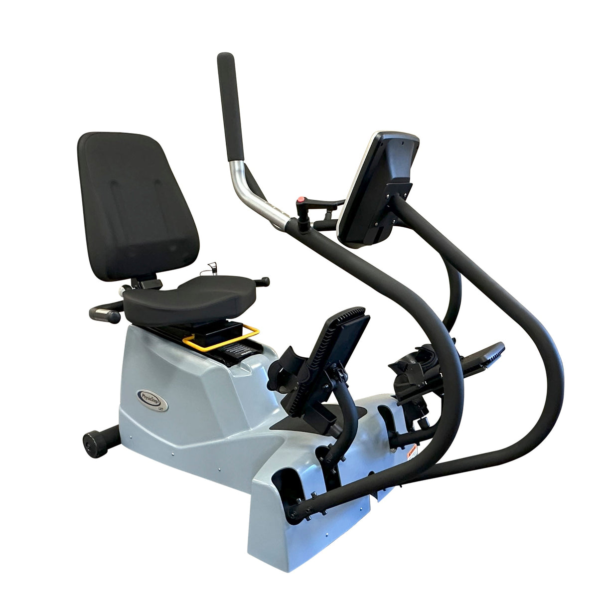 Front three-quarter view of the LXT-500 with seat, console and foot pedals.