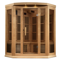 Maxxus 3 Person Corner Near Zero EMF FAR Infrared Sauna - image 2