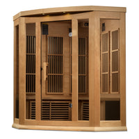 Maxxus 3 Person Corner Near Zero EMF FAR Infrared Sauna - image 3