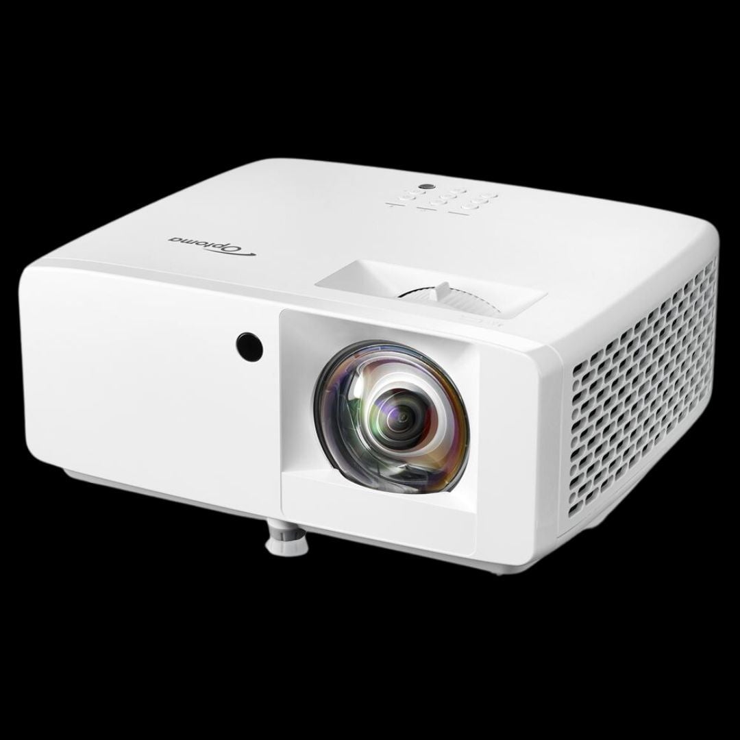 Optoma ZH350 1080p 3500 Lumen Laser Short-Throw Projector — Golf Simulator, 30,000Hr Laser, Home Theater