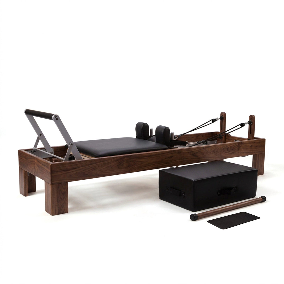 Peak Pilates Artistry Reformer with Rope - Walnut