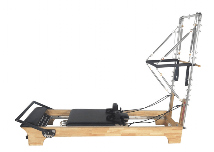 The Core Collab Eco Pilates Reformer with Tower — Black