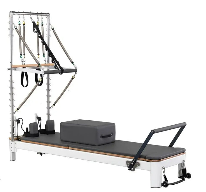The Core Collab Queen Studio Pilates Reformer with Tower — Black