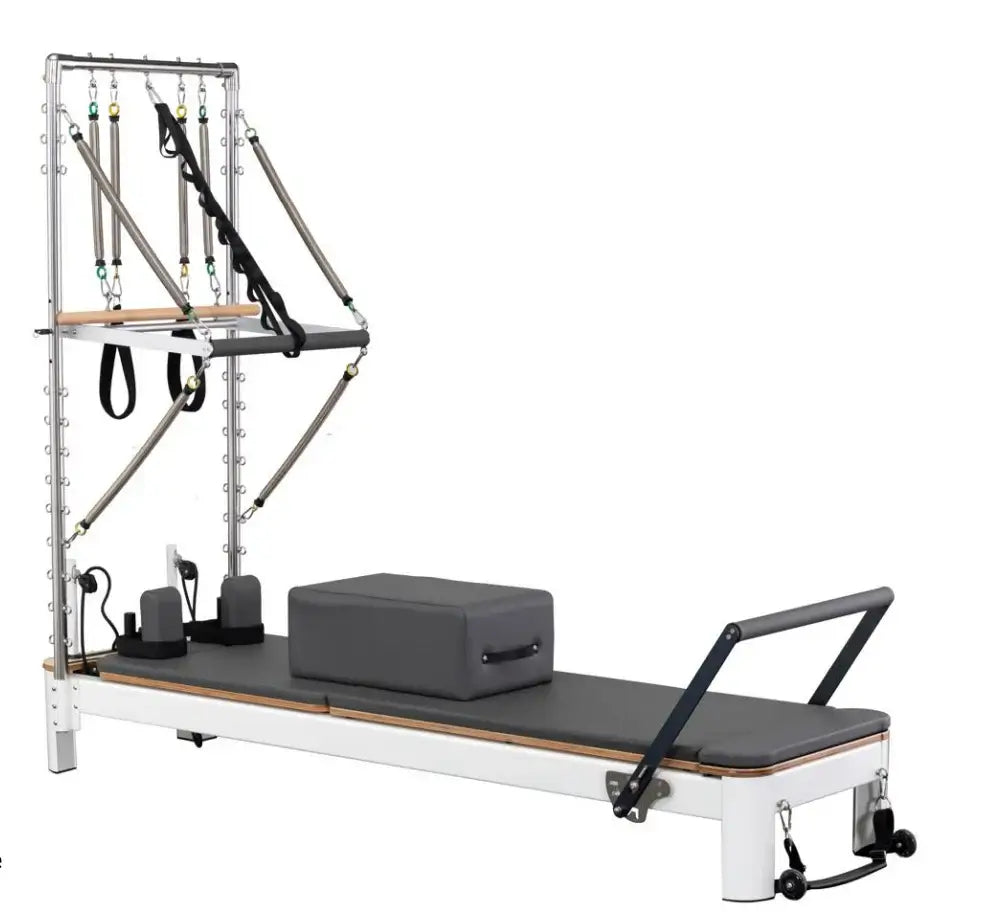The Core Collab Queen Studio Pilates Reformer with Tower — Black