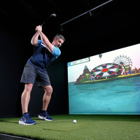Carl's Place Pro Golf Simulator Enclosure Kit — Commercial Grade, Heavy-Duty Impact Screen, Professional