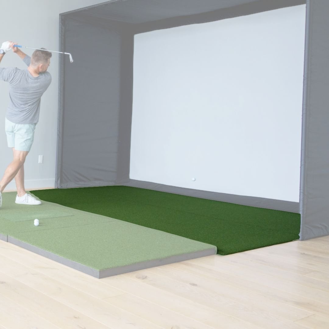 SigPro SIG10 Golf Simulator Floor Mat — 10ft 7in x 8ft Landing Pad