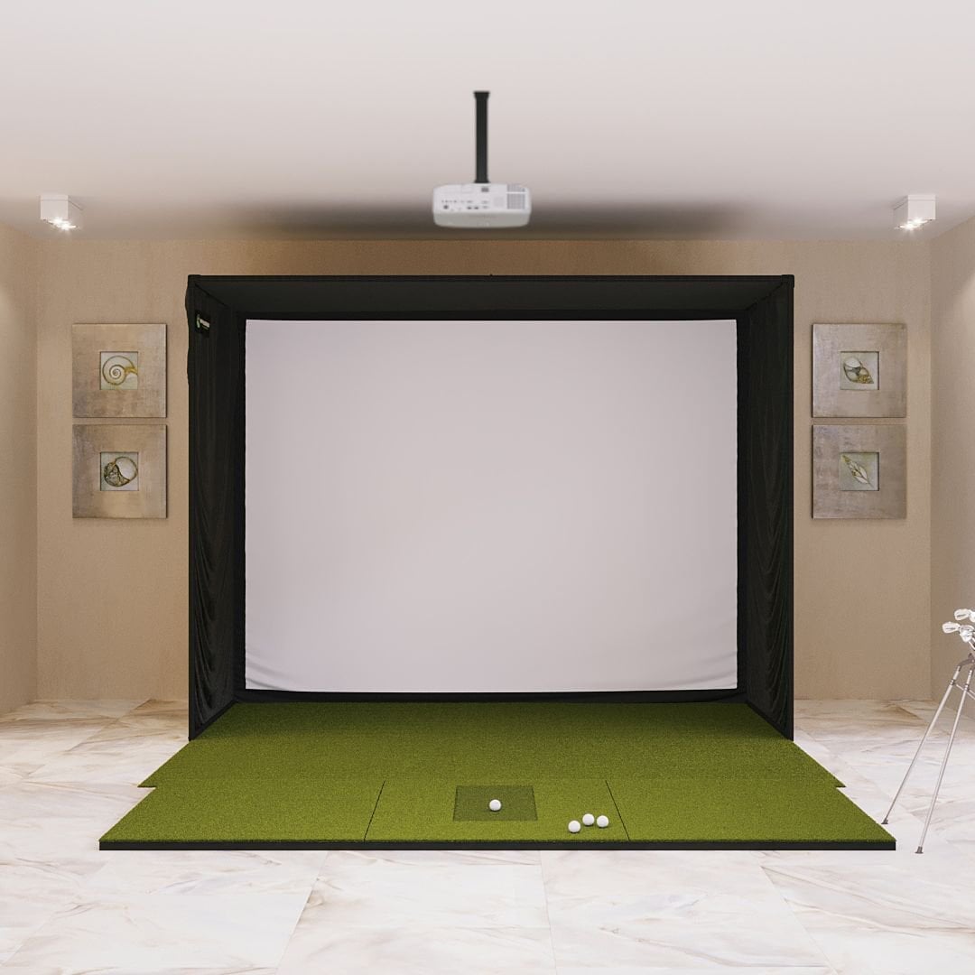 SIG10 Golf Simulator Studio with SIGPRO 4 x 10 hitting mat