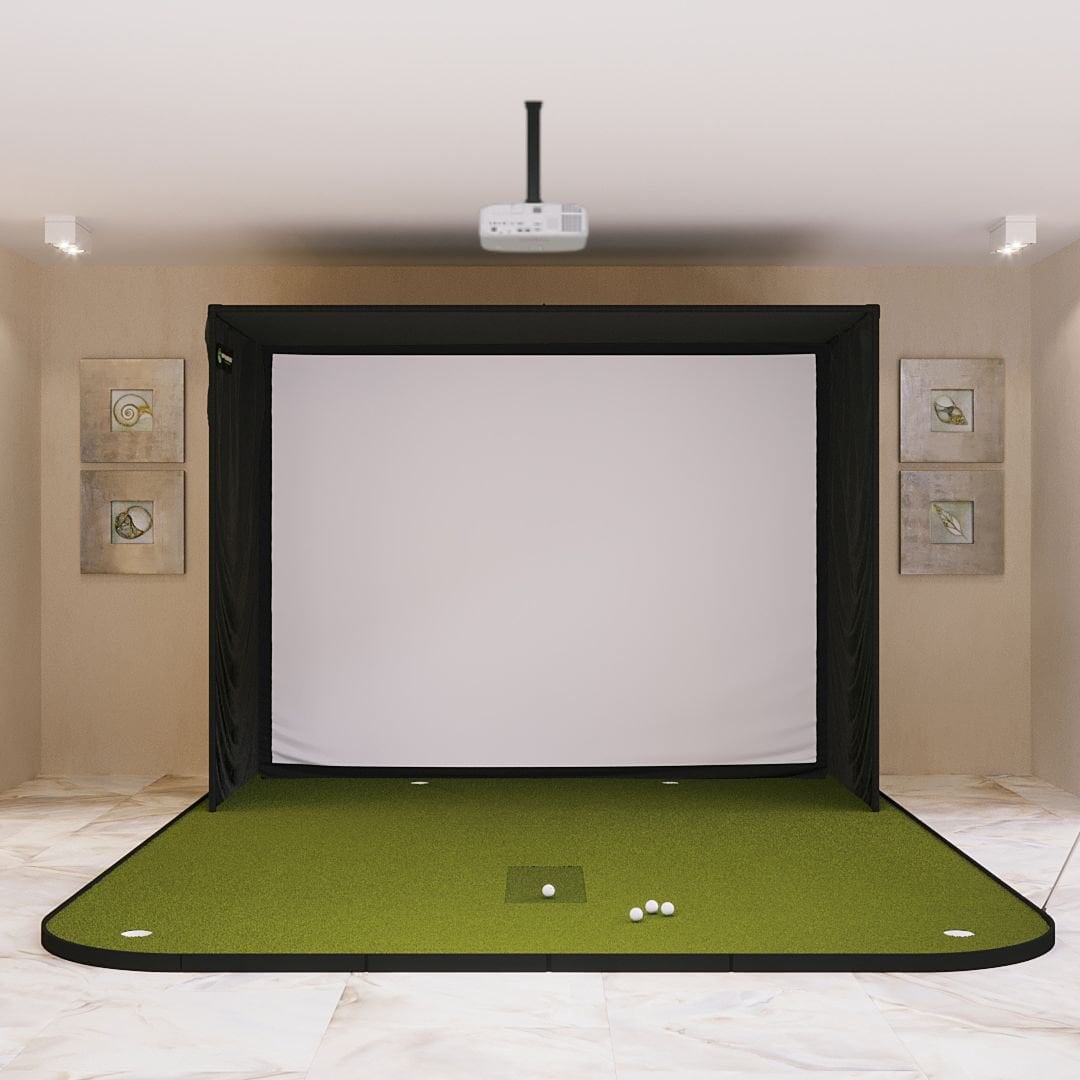 SIG10 Golf Simulator Studio with simulator flooring