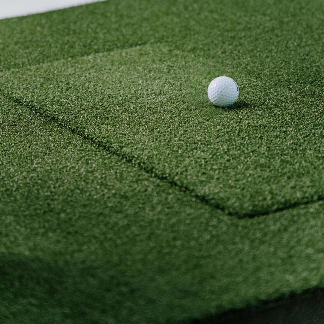 SigPro 4x10 Golf Simulator Hitting Mat — 4ft x 10ft, Premium Indoor Golf Mat, Tee Line, Durable