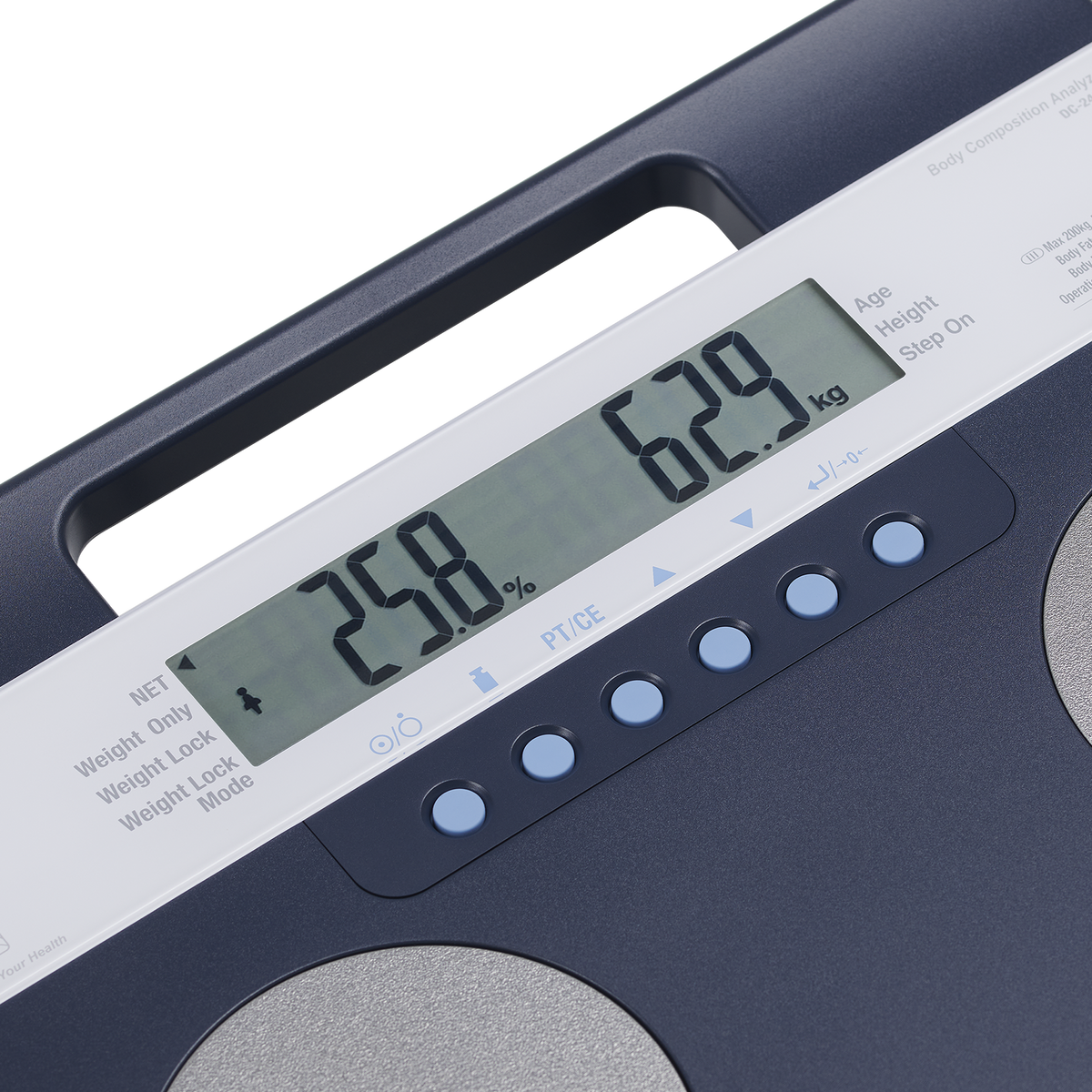 TANITA DC-240 screen