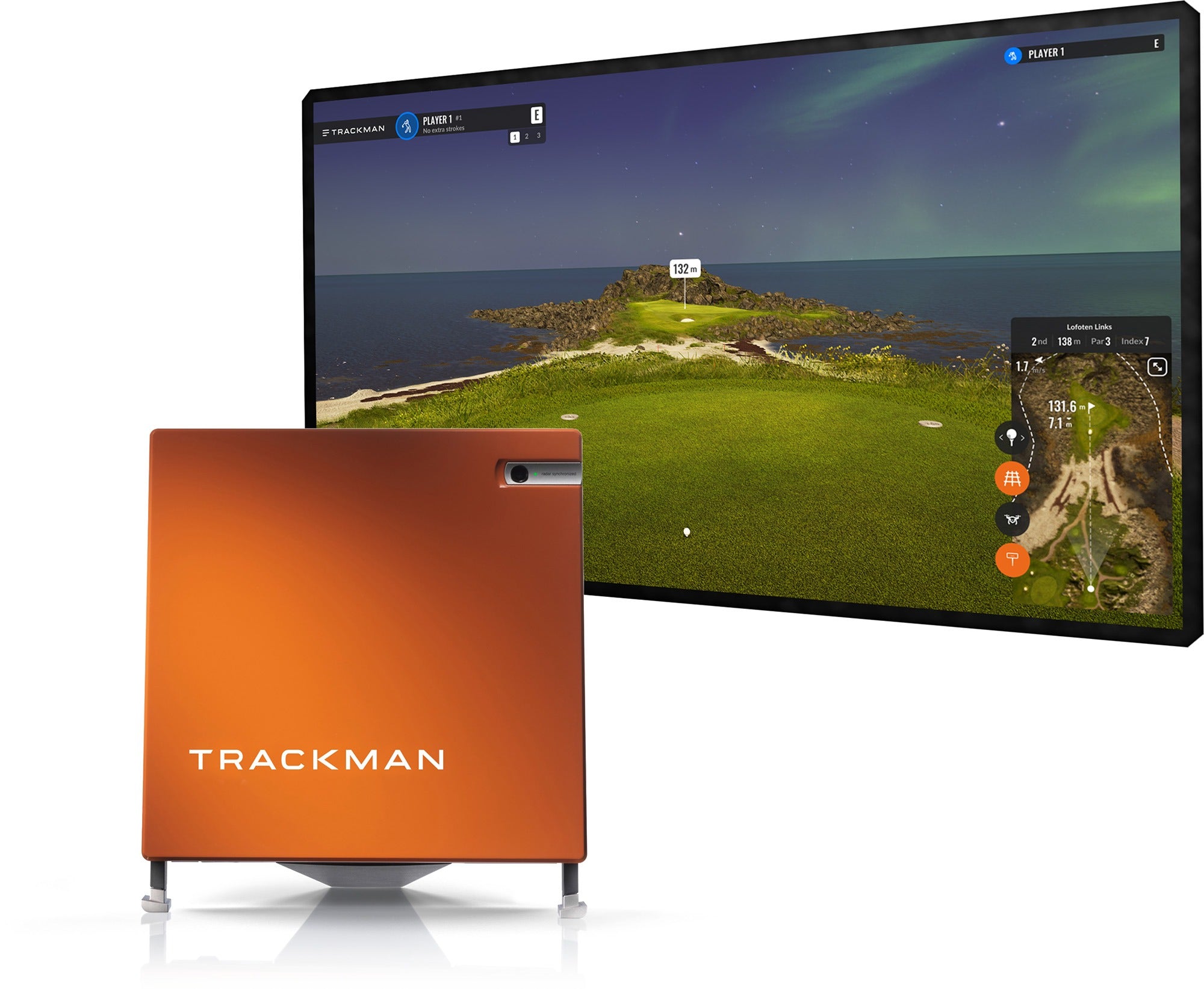 Trackman 4 in action on simulator