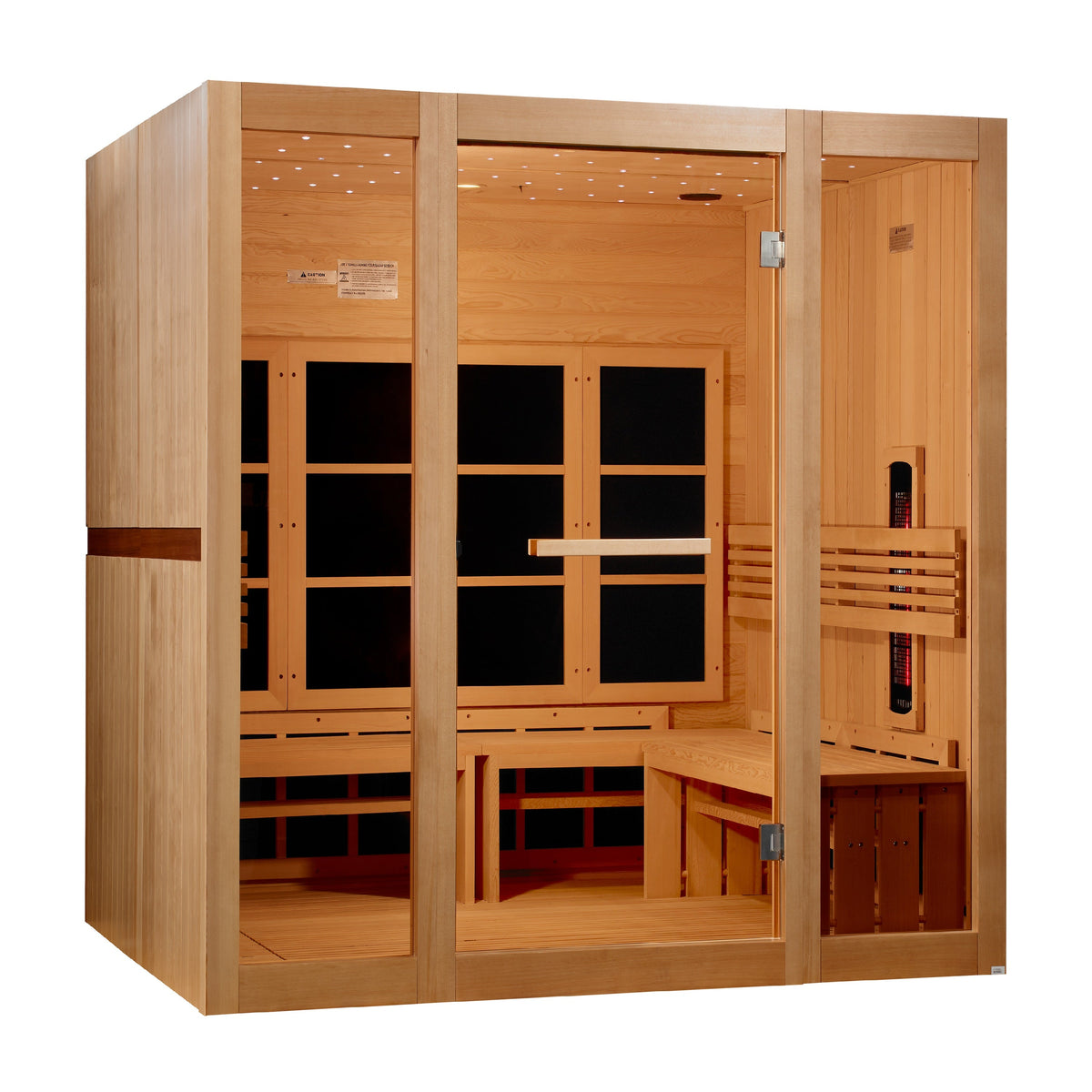 Golden Designs 8 Person Full Spectrum Near Zero EMF FAR Infrared Sauna (GDI-6880-03 FS)