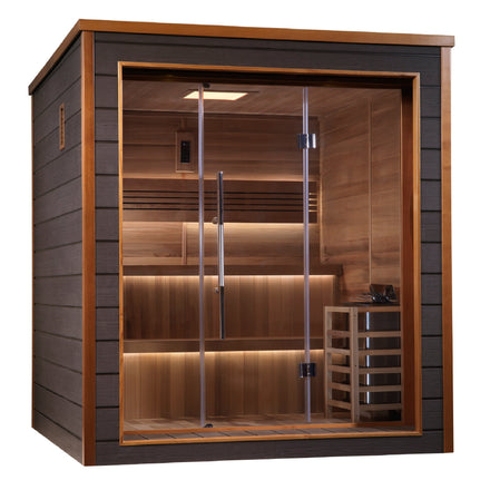 Golden Designs Bergen 6 Person Outdoor-Indoor Traditional Sauna (GDI-8206-01)