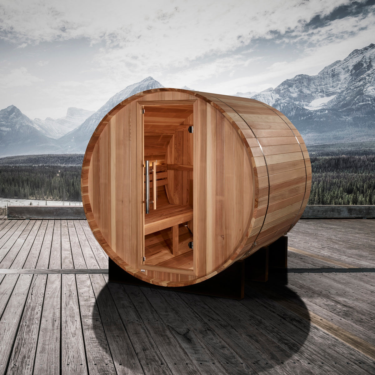 Golden Designs St. Moritz sauna view 2