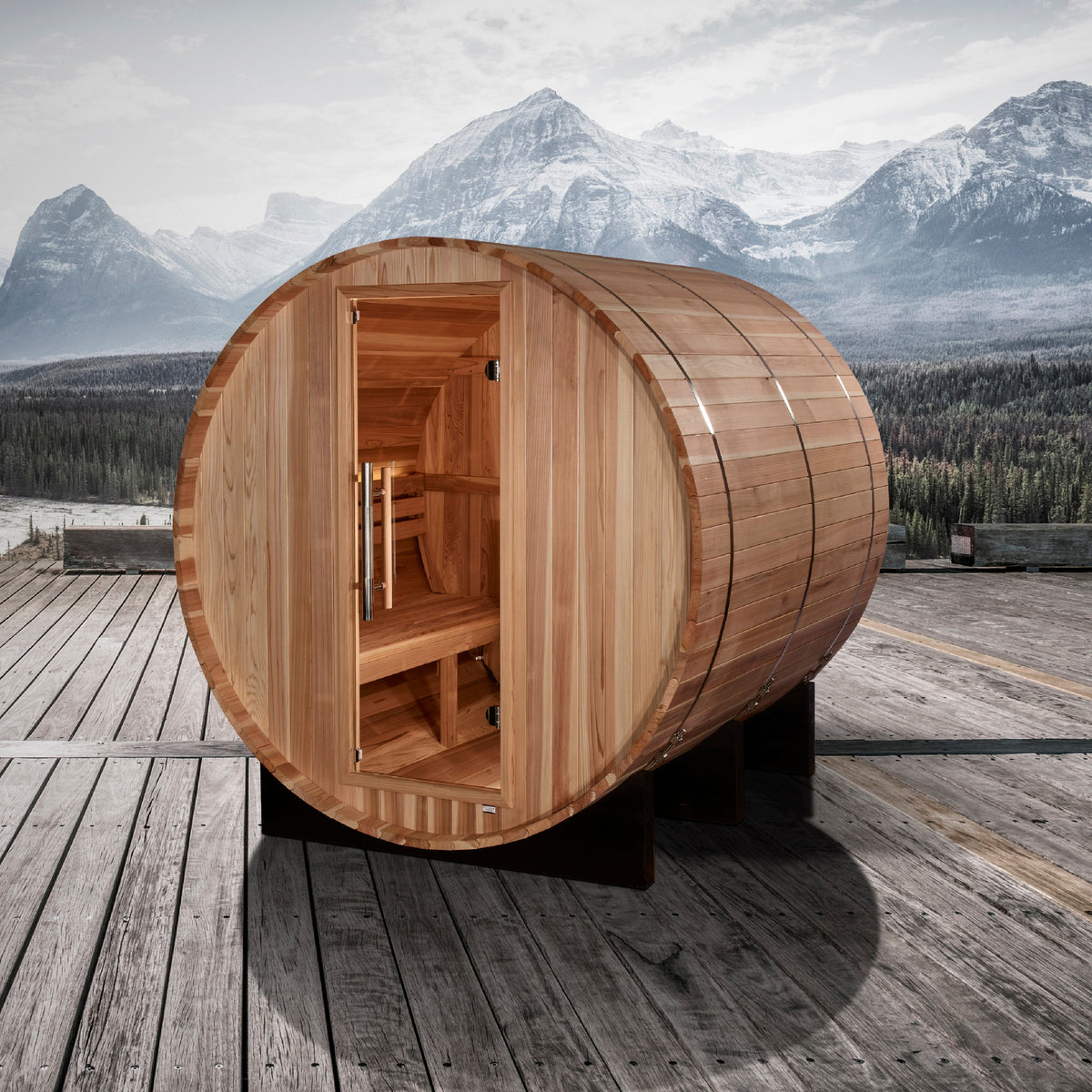 Golden Designs Arosa sauna view 2