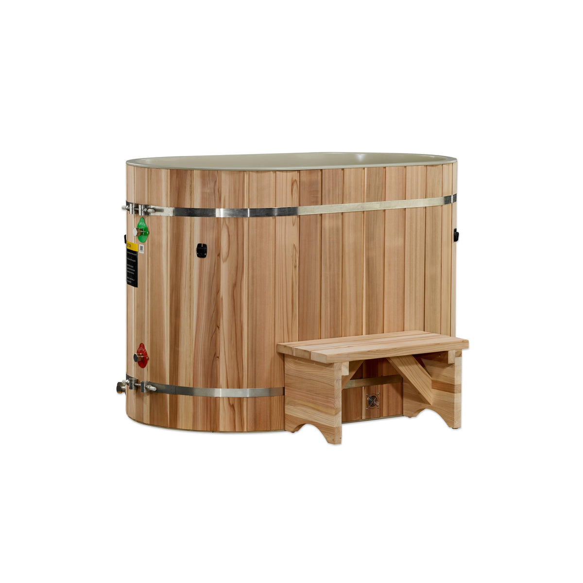 Dynamic Cold Therapy Oval Barrel Tub Cold Plunge 50-P Pacific Cedar view 3