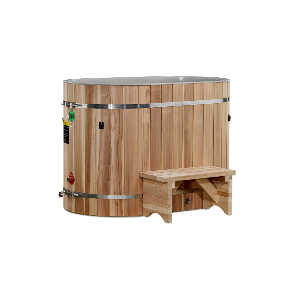 Dynamic Cold Therapy Oval Barrel Tub Cold Plunge 50-P Pacific Cedar view 4