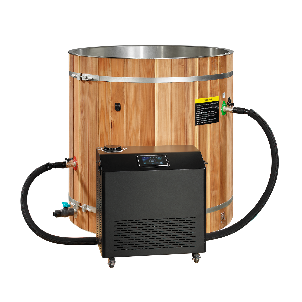 Dynamic Cold Therapy Barrel 304 Stainless Steel Cold Plunge view 2