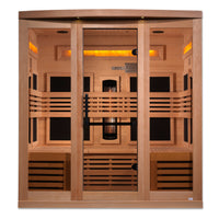 Golden Designs Reserve Edition 6 Person Full Spectrum Sauna with Himalayan Salt Bar view 2