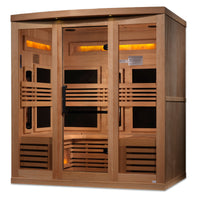 Golden Designs Reserve Edition 6 Person Full Spectrum Sauna with Himalayan Salt Bar view 3