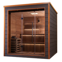 Golden Designs Bergen 6 Person Outdoor-Indoor Traditional Sauna view 2