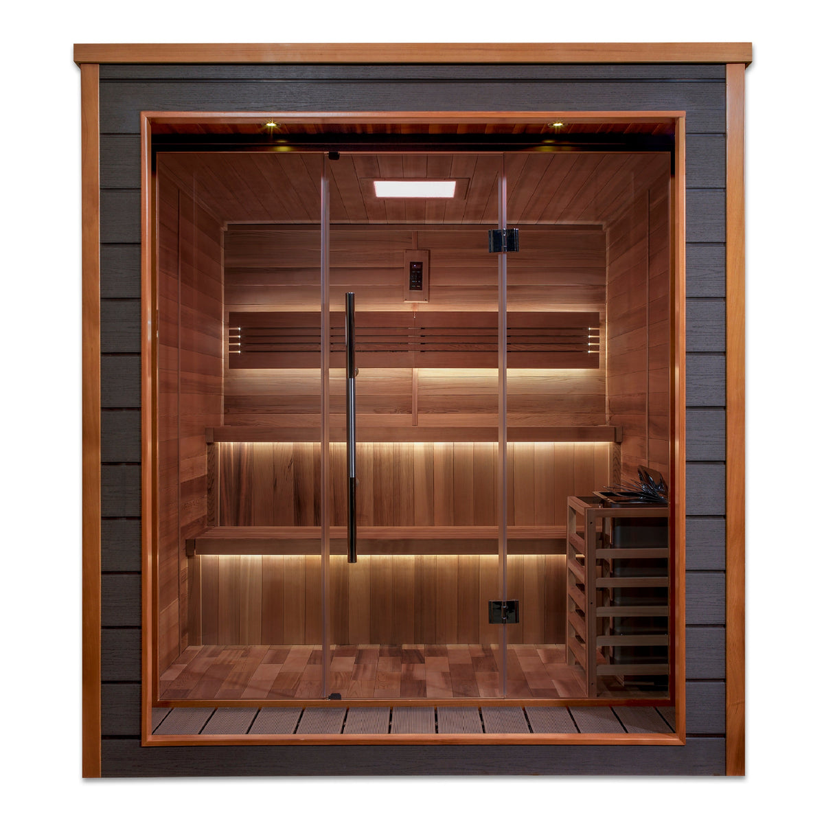 Golden Designs Bergen 6 Person Outdoor-Indoor Traditional Sauna view 3