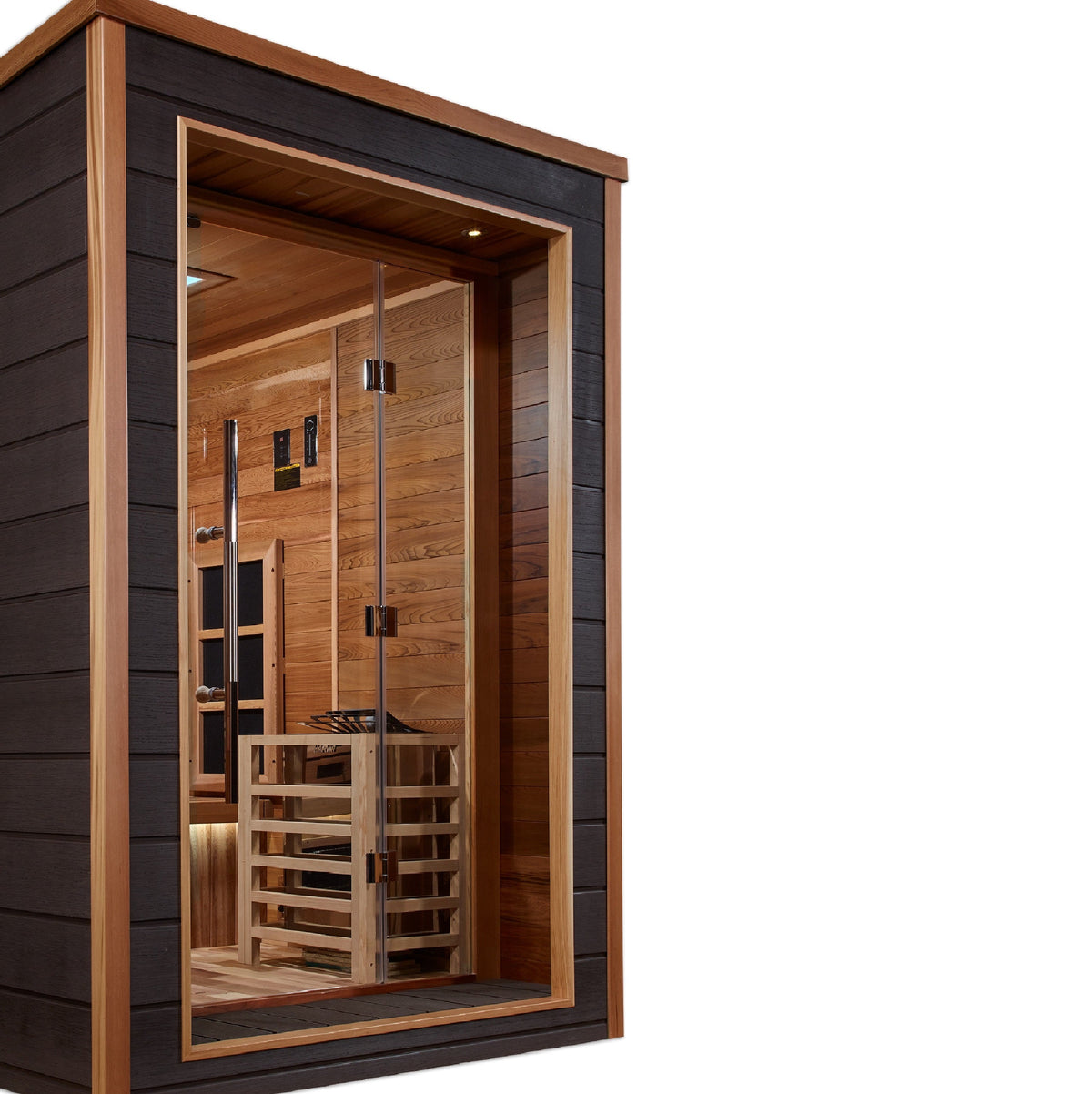 Golden Designs Karlstad 6 Person Outdoor-Indoor Hybrid Full Spectrum Sauna view 4