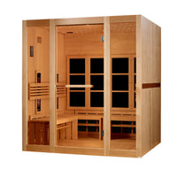 Golden Designs 8 Person Full Spectrum Near Zero EMF FAR Infrared Sauna right-side view