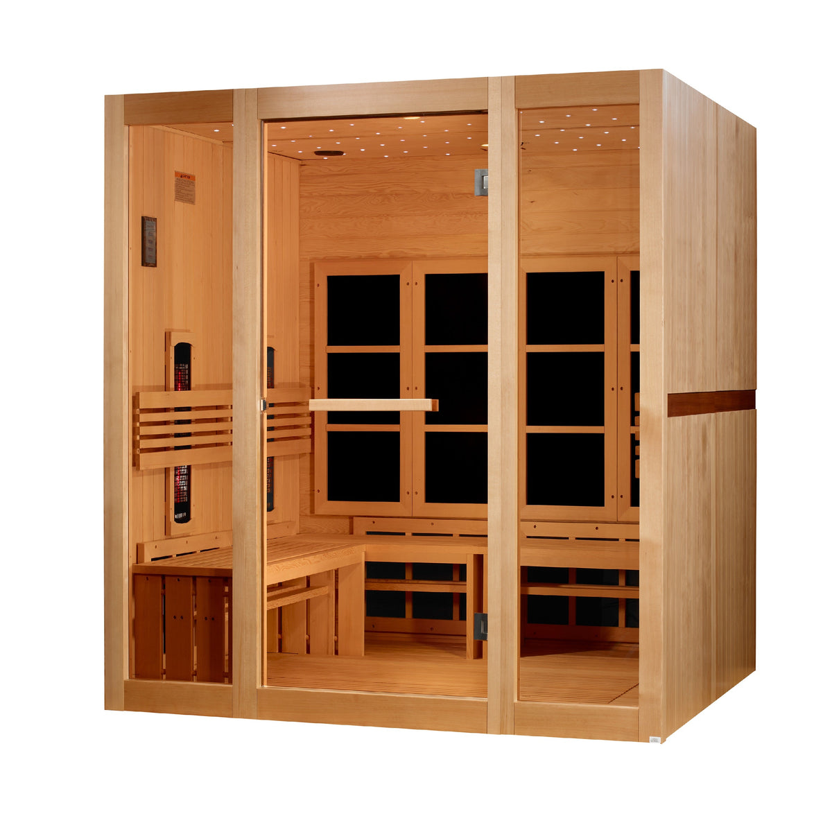 Golden Designs 8 Person Full Spectrum Near Zero EMF FAR Infrared Sauna right-side view