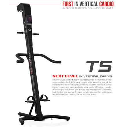 VersaClimber TSA touchscreen fixed-resistance vertical climber