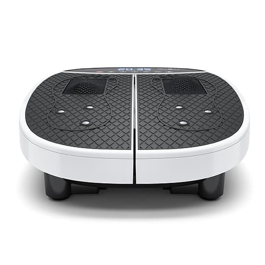 VibraPro Reflexology M1 vibration platform front low-angle view showing platform height and support feet