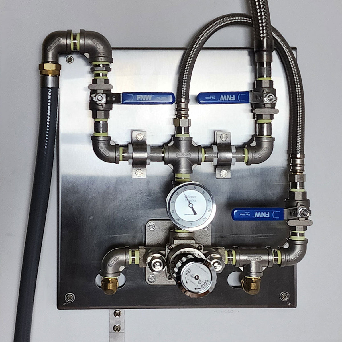 WaterWerks Blast control panel and plumbing detail