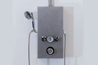 WaterWerks Cascade shower control box and valve detail